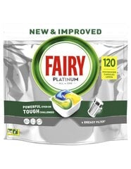 Fairy Platinum All in One astianpesukonetabletit, sitruuna, 120 tablettia hinta ja tiedot | Astianpesuaineet | hobbyhall.fi