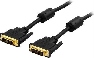 Deltaco VE011-AA, DVI, DVI-D, 1m hinta ja tiedot | Kaapelit ja adapterit | hobbyhall.fi