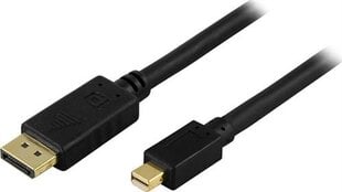 Deltaco DP-1121, DisplayPort, Mini DisplayPort, 2m hinta ja tiedot | Kaapelit ja adapterit | hobbyhall.fi