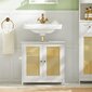 Kylpyhuonekaappi SoBuy BZR72-W, valkoinen hinta ja tiedot | Kylpyhuonekaapit | hobbyhall.fi
