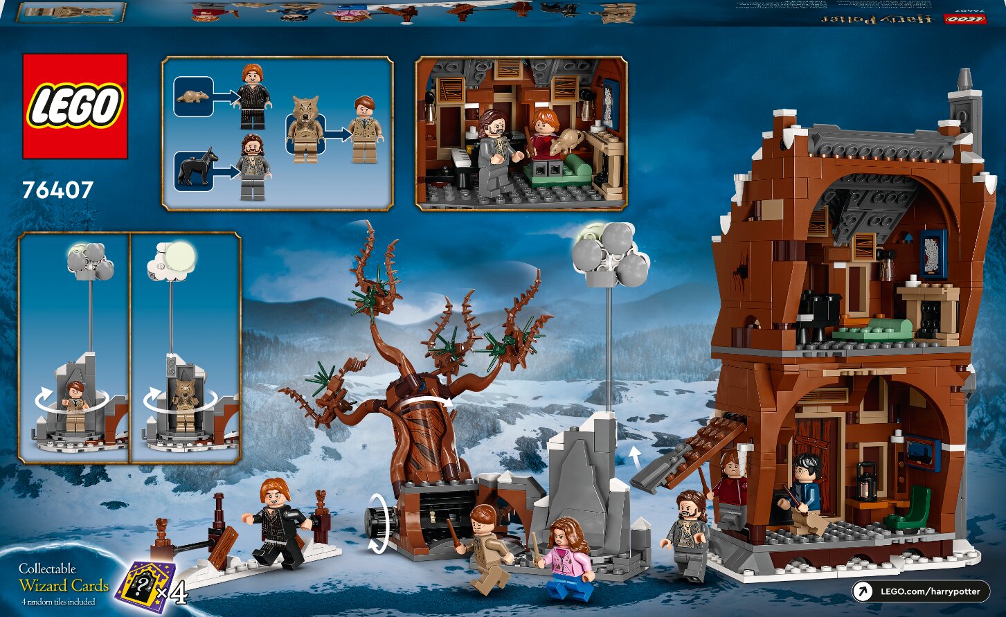 76407 LEGO® Harry Potter Rääkyvä röttelö ja tällipaju hinta ja tiedot | LEGOT ja rakennuslelut | hobbyhall.fi