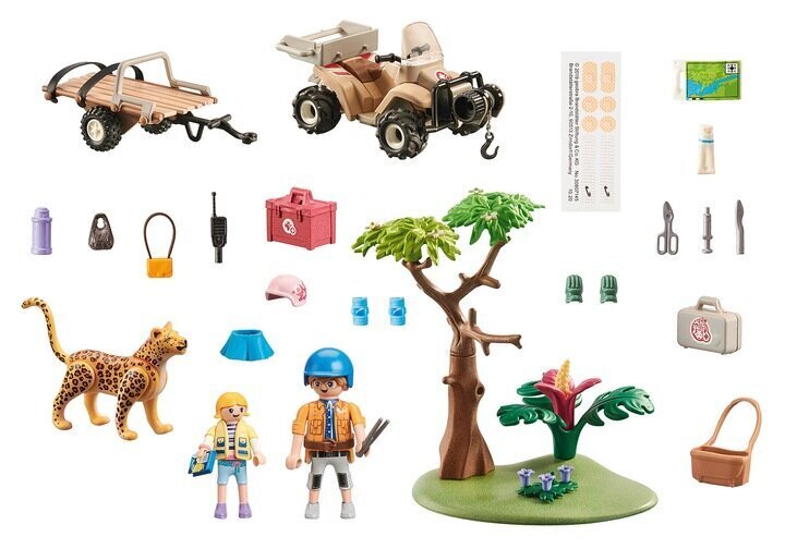 71011 PLAYMOBIL® Wiltopia, Eläinten pelastaminen mönkijällä hinta ja tiedot | LEGOT ja rakennuslelut | hobbyhall.fi