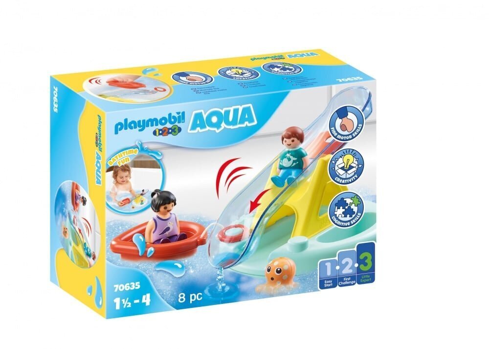 70635 PLAYMOBIL® 1.2.3 - Vesiliukumäki hinta ja tiedot | LEGOT ja rakennuslelut | hobbyhall.fi