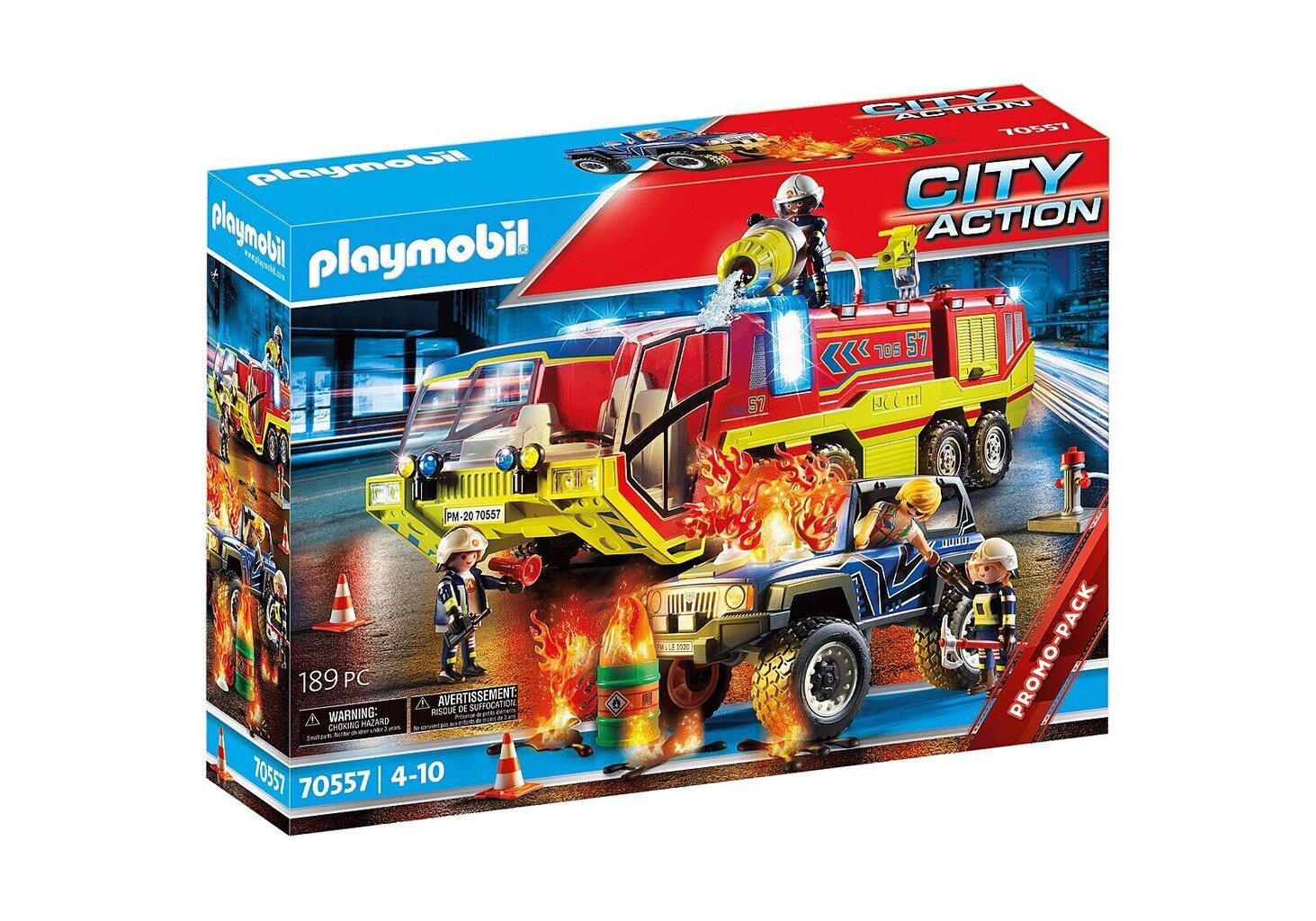 70557 PLAYMOBIL® City Action, paloauto ja palava jeep hinta ja tiedot | LEGOT ja rakennuslelut | hobbyhall.fi