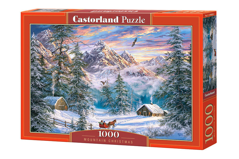 Palapeli Castorland Mountain Christmas, 1000 osaa hinta ja tiedot | Palapelit | hobbyhall.fi