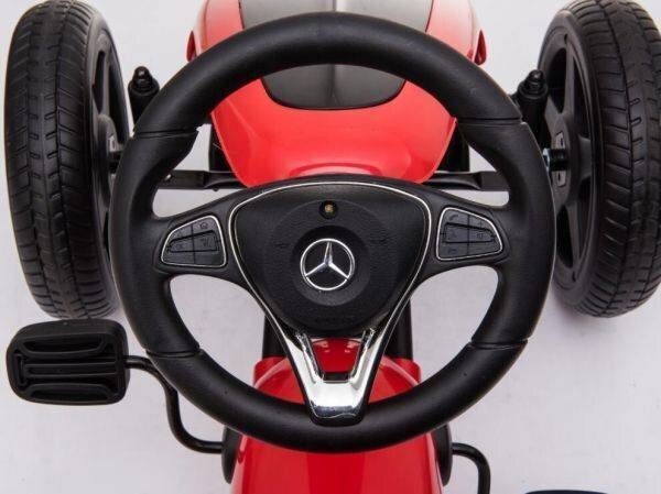 Lasten polkuauto Hecht Mercedes Benz Go Kart, punainen hinta ja tiedot | Poikien lelut | hobbyhall.fi