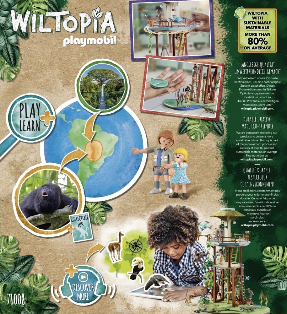 71008 PLAYMOBIL® Wiltopia, Etsintätorni kompassilla varustettuna hinta ja tiedot | LEGOT ja rakennuslelut | hobbyhall.fi