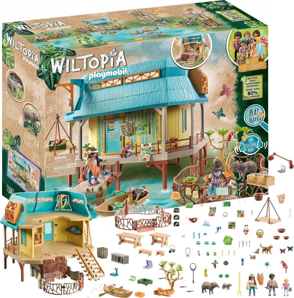 71007 PLAYMOBIL® Wiltopia, Eläinten hoitopaikka hinta ja tiedot | LEGOT ja rakennuslelut | hobbyhall.fi