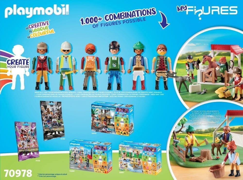 70978 PLAYMOBIL® My Figures, Horse Ranch hinta ja tiedot | LEGOT ja rakennuslelut | hobbyhall.fi