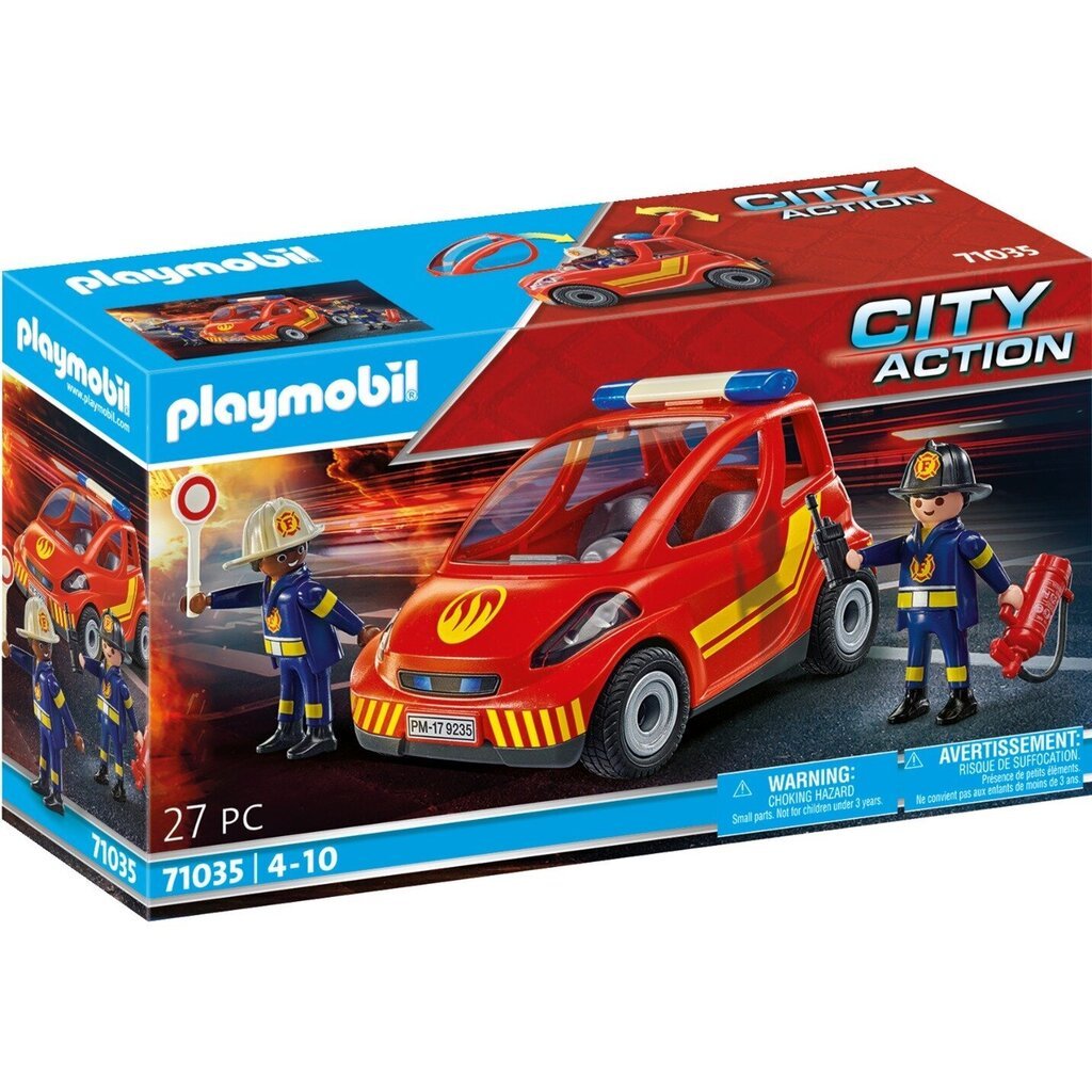 71035 PLAYMOBIL® City Action, palokunnan pieni auto hinta ja tiedot | LEGOT ja rakennuslelut | hobbyhall.fi