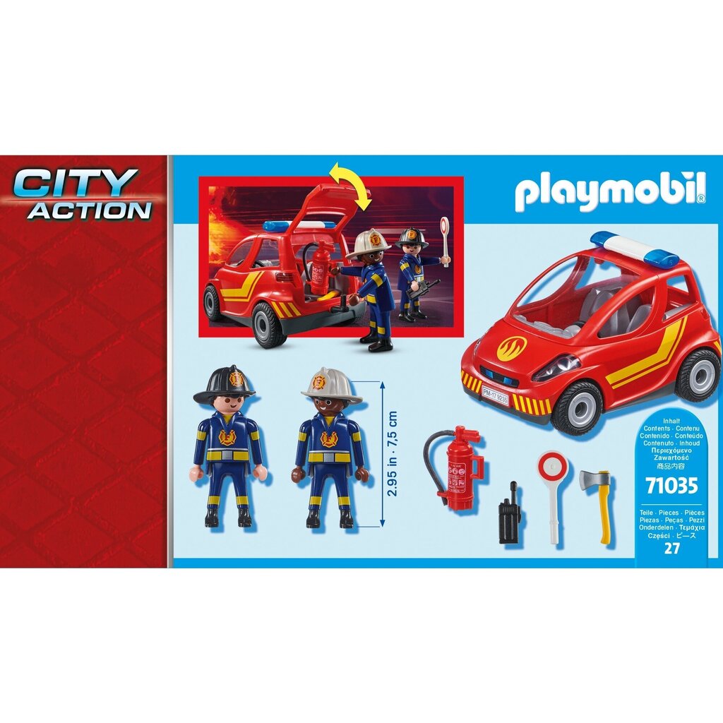 71035 PLAYMOBIL® City Action, palokunnan pieni auto hinta ja tiedot | LEGOT ja rakennuslelut | hobbyhall.fi