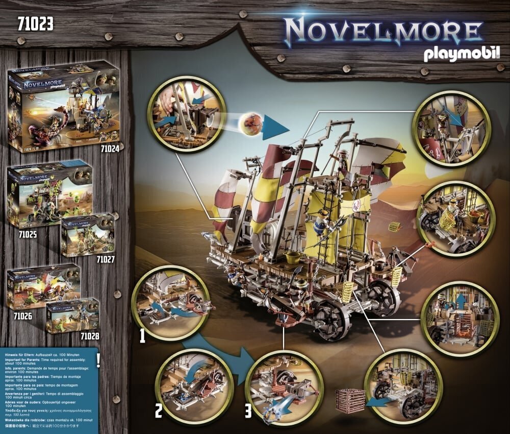 71023 PLAYMOBIL® Novelmore, Hiekkalaiva hinta ja tiedot | LEGOT ja rakennuslelut | hobbyhall.fi