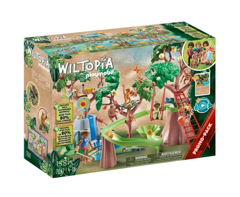 71142 PLAYMOBIL® Wiltopia, Trooppinen leikkikenttä hinta ja tiedot | LEGOT ja rakennuslelut | hobbyhall.fi