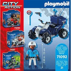 71092 PLAYMOBIL® City Action, Police Quad hinta ja tiedot | LEGOT ja rakennuslelut | hobbyhall.fi