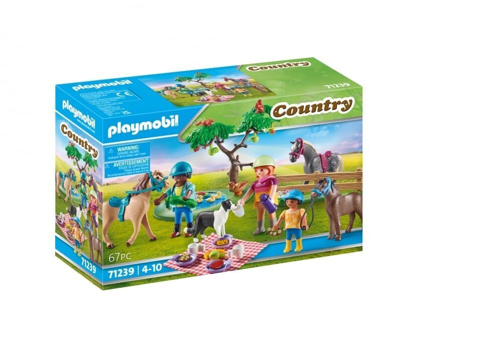 71239 PLAYMOBIL® Country, Maalaispiknik hevosten kanssa hinta ja tiedot | LEGOT ja rakennuslelut | hobbyhall.fi