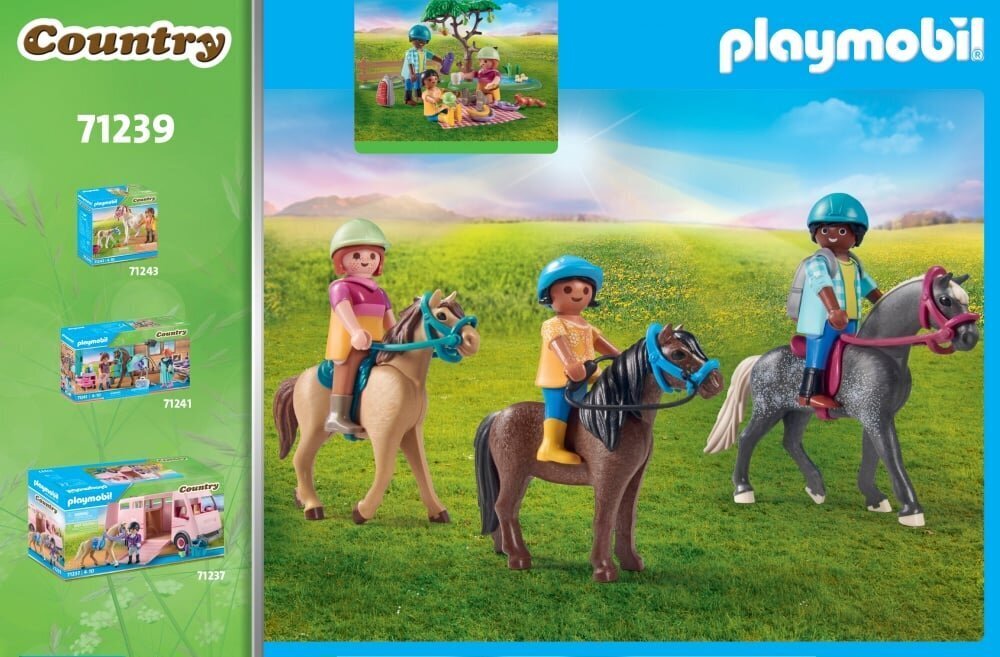 71239 PLAYMOBIL® Country, Maalaispiknik hevosten kanssa hinta ja tiedot | LEGOT ja rakennuslelut | hobbyhall.fi