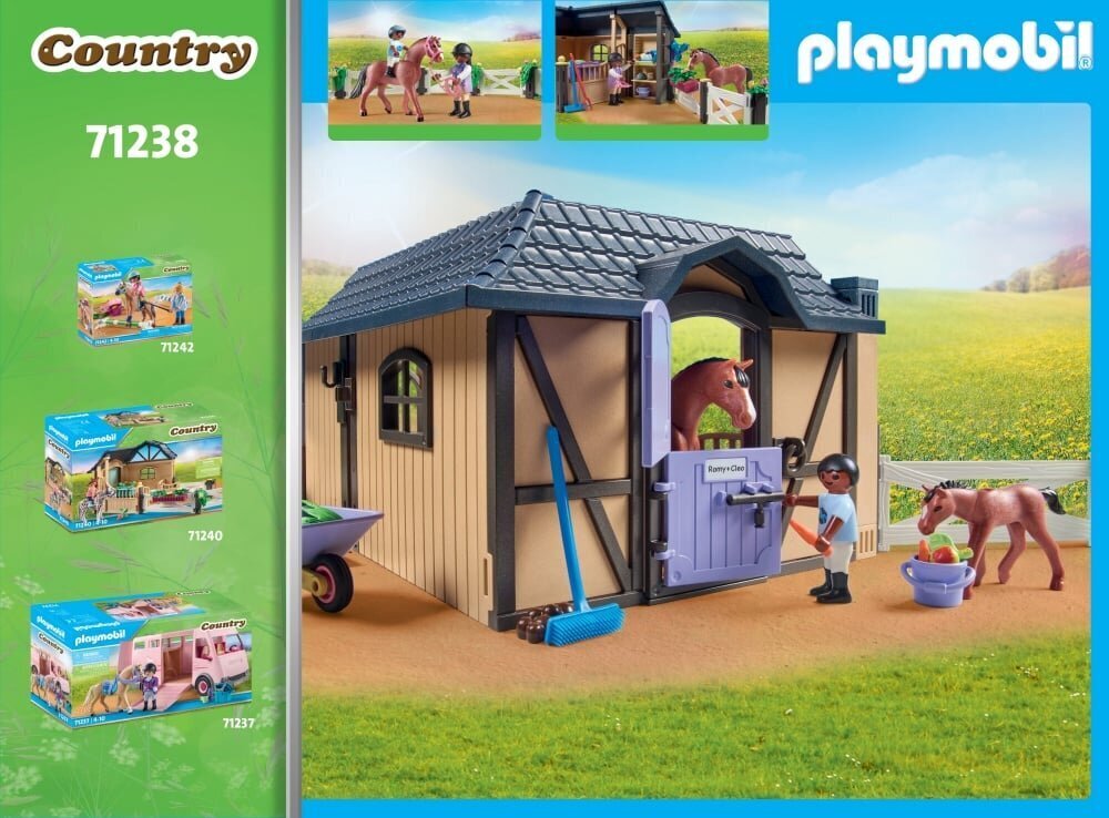 71238 PLAYMOBIL® Country, Maalaisratsastustalli hinta ja tiedot | LEGOT ja rakennuslelut | hobbyhall.fi