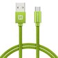 Swissten Textile, Micro USB, 0.2m hinta ja tiedot | Puhelinkaapelit | hobbyhall.fi