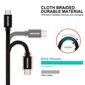 Swissten Textile, Micro USB, 2m hinta ja tiedot | Puhelinkaapelit | hobbyhall.fi