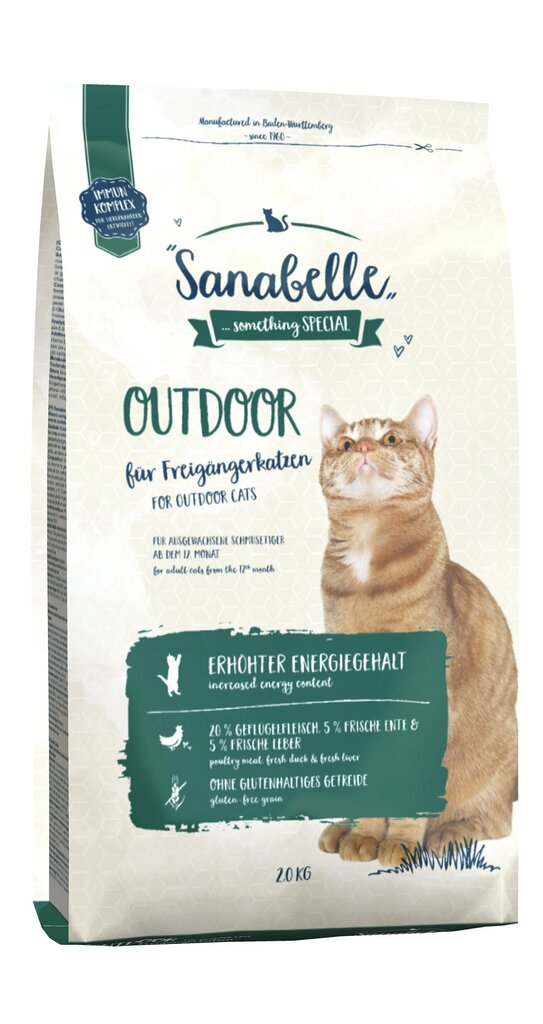 Sanabelle kuivaruoka ulkokissalle Outdoor 2kg hinta ja tiedot | Kissan kuivaruoka | hobbyhall.fi