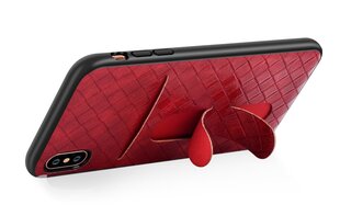 Devia iWallet Silicone Back Case With Place suojakuori Cards For Apple iPhone XS Max puhelimeen Black hinta ja tiedot | Puhelimen kuoret ja kotelot | hobbyhall.fi