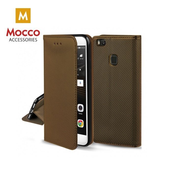 Mocco Smart Magnet Book Case suojakuori Xiaomi Pocophone F1 puhelimelle, väri: Dark Gold hinta ja tiedot | Puhelimen kuoret ja kotelot | hobbyhall.fi