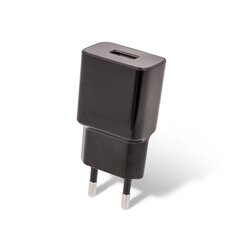 Setty charger 1x USB 2,4A black + microUSB cable 1,0 m NEW hinta ja tiedot | Puhelimen laturit | hobbyhall.fi