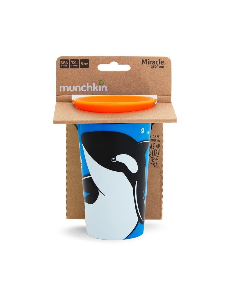 Munchkin Miracle 360° WildLove -kuppi, 12 kk+, 266ml hinta ja tiedot | Tuttipullot ja tarvikkeet | hobbyhall.fi