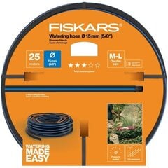 Fiskars Q3, 15mm (5/8 '') 25 metrinen Puutarhaletku hinta ja tiedot | Puutarhaletkut, kastelukannut ja muut kastelutarvikkeet | hobbyhall.fi