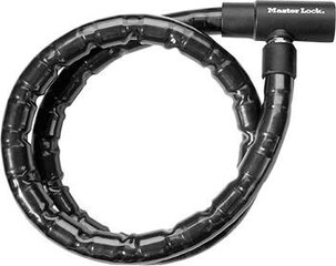 Pyörän ketjulukko MasterLock QUANTUM 8218, musta hinta ja tiedot | Polkupyörän lukot | hobbyhall.fi