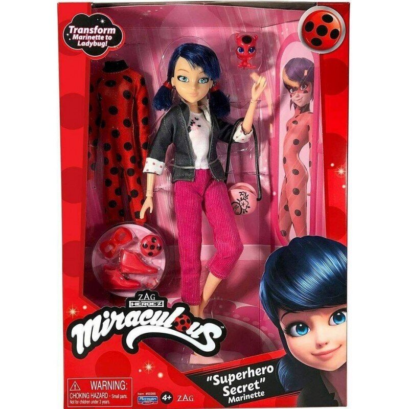 Nukke Marinette Superhero Secret Miraculous hinta ja tiedot | Tyttöjen lelut | hobbyhall.fi