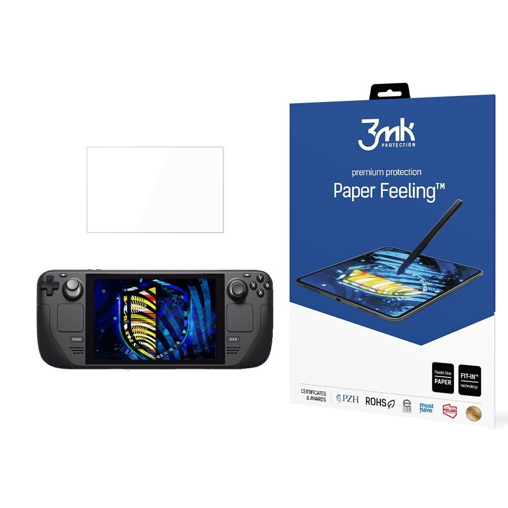 Valve Steam Deck - 3mk Paper Feeling™ 8.3'' näytön suojus hinta ja tiedot | Pelikonsolitarvikkeet | hobbyhall.fi