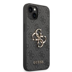 Guess PU 4G Metal Logo Case iPhone 14 Harmaa suojakuori hinta ja tiedot | Puhelimen kuoret ja kotelot | hobbyhall.fi