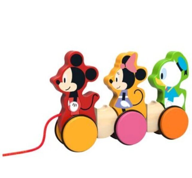 Puinen Disney Trio pyörillä hinta ja tiedot | Vauvan lelut | hobbyhall.fi