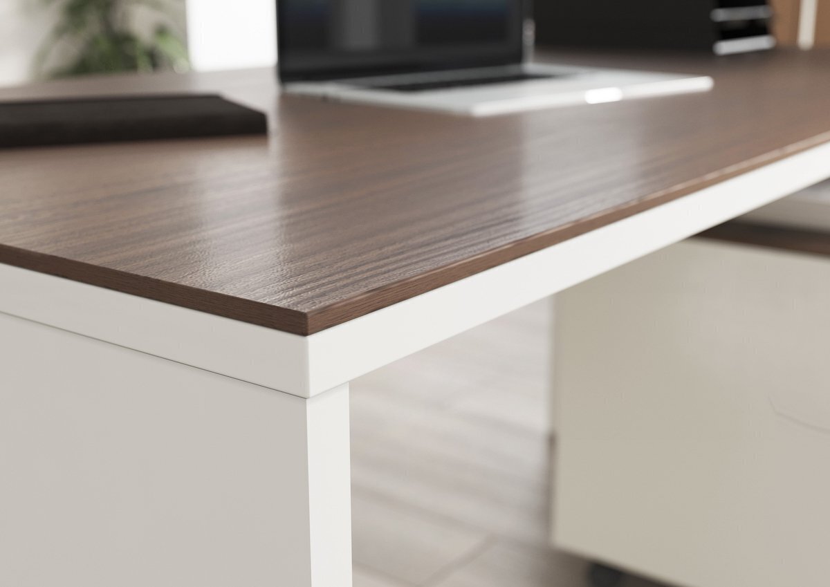 Kirjoituspöytä 4225, valkoinen hinta ja tiedot | Tietokonepöydät ja työpöydät | hobbyhall.fi
