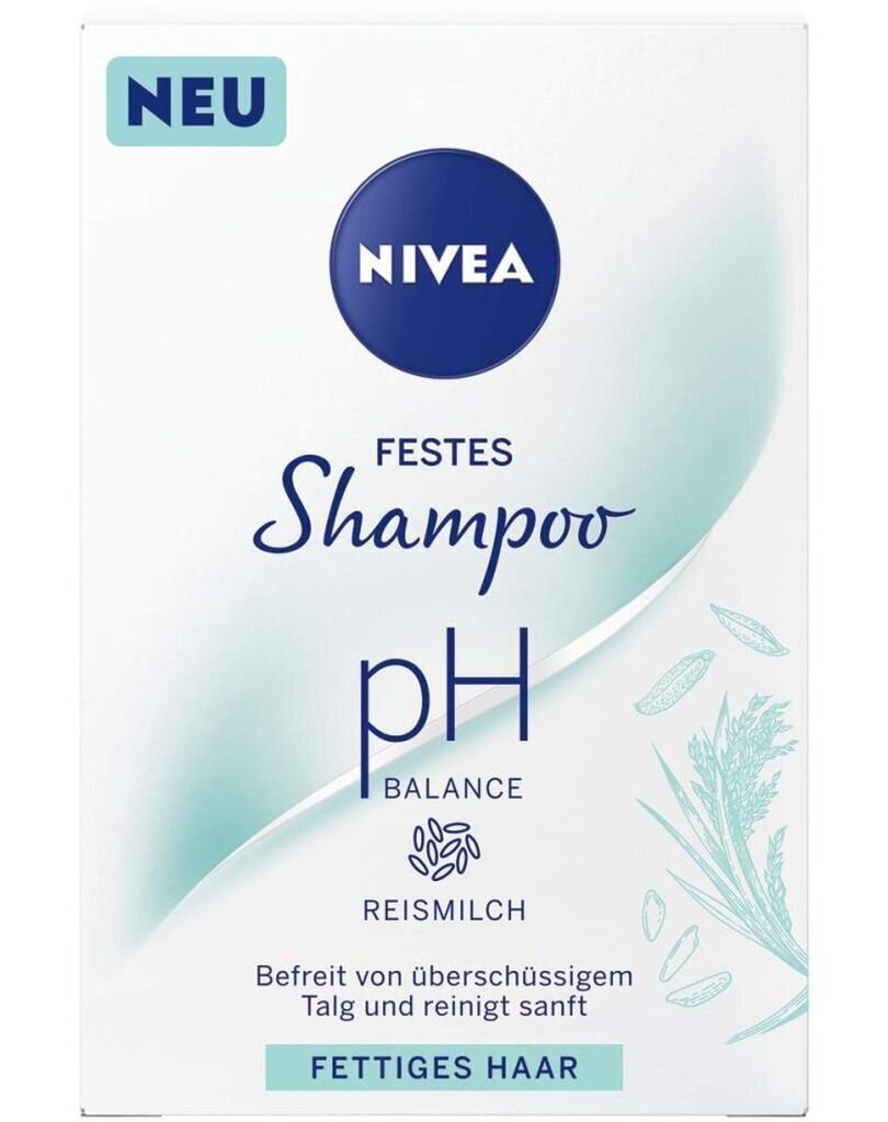 Shampoo rasvoittuville hiuksille Nivea Shampoo bar PH Balance, 75 g hinta ja tiedot | Shampoot | hobbyhall.fi