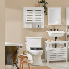 Kylpyhuonekaappi SoBuy BZR51-W, valkoinen hinta ja tiedot | SoBuy Kylpyhuoneen kalusteet | hobbyhall.fi