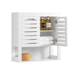 Kylpyhuonekaappi SoBuy BZR51-W, valkoinen hinta ja tiedot | SoBuy Kylpyhuoneen kalusteet | hobbyhall.fi