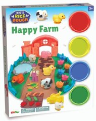 Muovailuvaha riisijauhoista Happy Farm Kid's Dough, 28g, 4 kpl hinta ja tiedot | Kids Dough Lapset | hobbyhall.fi