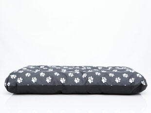 Hobbydog Eco Prestige R1 tyyny, 90 cm x 60 cm x 8 cm, harmaan värinen tassunjälkien kuviolla hinta ja tiedot | Pedit ja pesät | hobbyhall.fi
