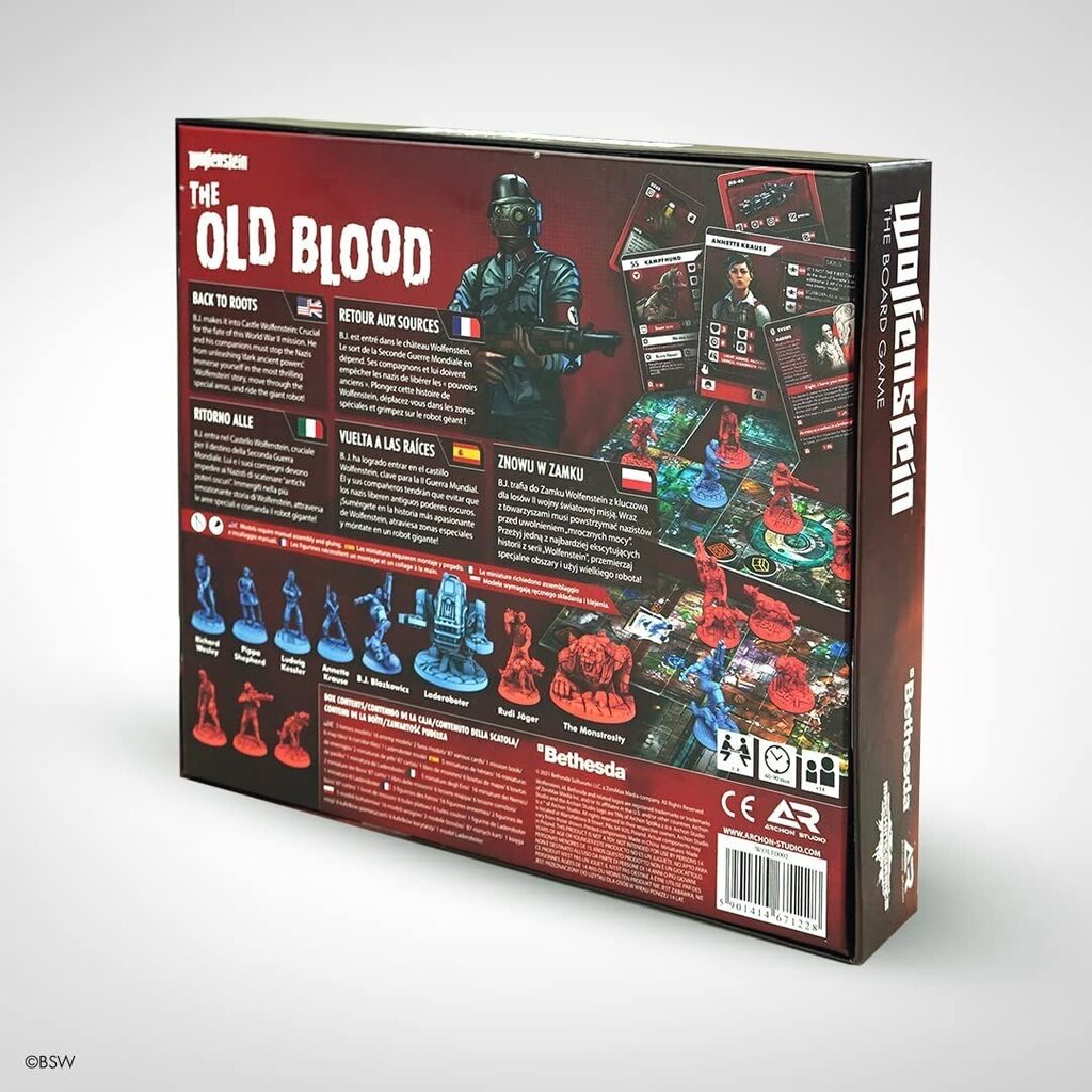 Lautapeli Wolfenstein: Lautapeli - Old Blood Expansion hinta ja tiedot | Lautapelit ja älypelit | hobbyhall.fi