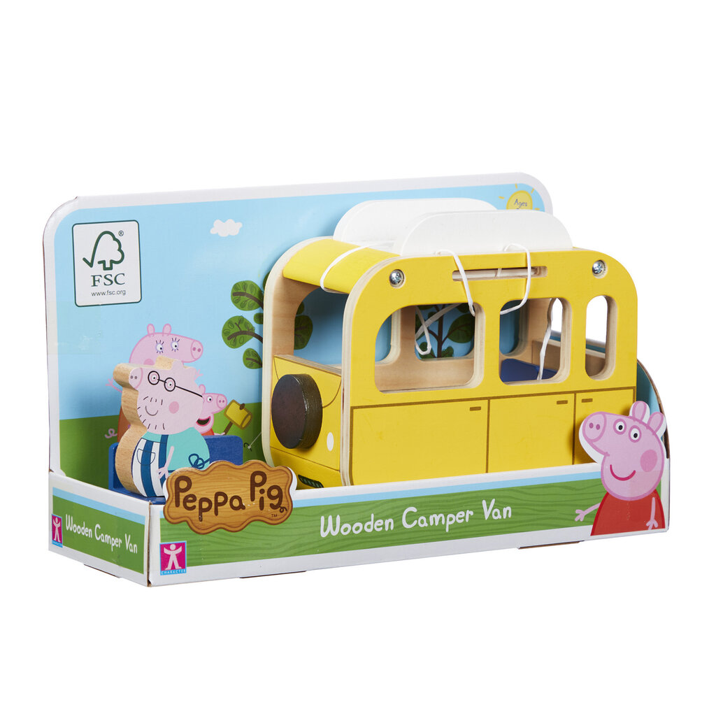 Setti Peppa Pig (Pipsa Possu) Wooden Camper hinta ja tiedot | Vauvan lelut | hobbyhall.fi