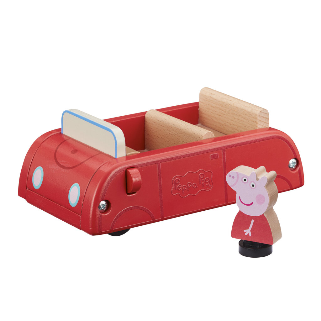 Puinen leluauto Pipsa Possu (Peppa Pig) hinta ja tiedot | Vauvan lelut | hobbyhall.fi