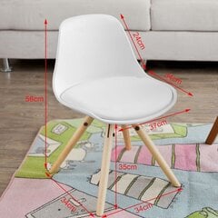 SoBuy FST46-W syöttötuoli, valkoisen värinen hinta ja tiedot | Lasten pöydät ja tuolit | hobbyhall.fi