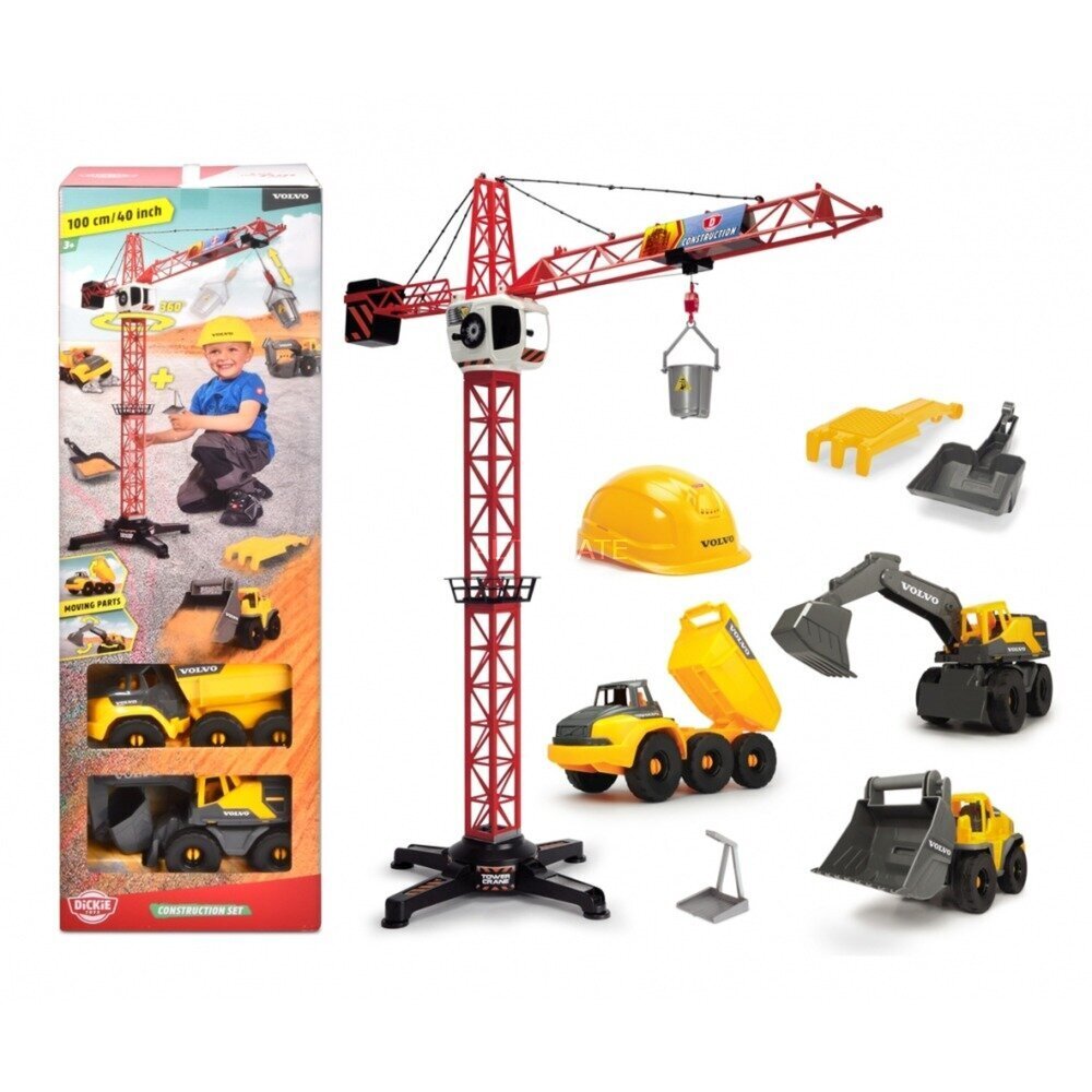 Dickie Toys Volvo Construction Set rakennussarja hinta ja tiedot | Poikien lelut | hobbyhall.fi