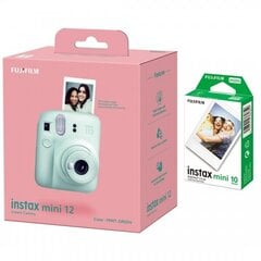 Fujifilm Instax Mini 12, Mint Green + Instax Mini (10 kpl) hinta ja tiedot | Pikakamerat | hobbyhall.fi