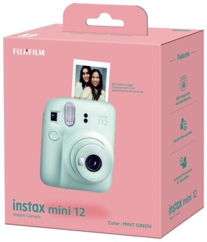 Fujifilm Instax Mini 12, Mint Green hinta ja tiedot | Pikakamerat | hobbyhall.fi