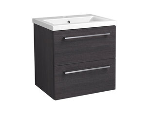 RB Bathroom Scandic, Kylpyhuoneen kaappi pesualtaalla, 51 cm, mustan värinen hinta ja tiedot | RB bathroom Huonekalut ja sisustus | hobbyhall.fi