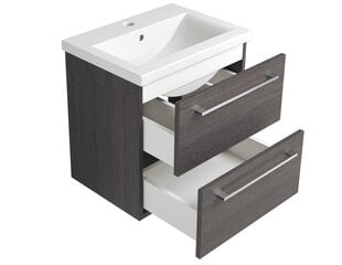 RB Bathroom Scandic, Kylpyhuoneen kaappi pesualtaalla, 51 cm, mustan värinen hinta ja tiedot | Kylpyhuonekaapit | hobbyhall.fi