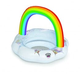 Puhallettava uimarengas BigMouth Rainbow BMLF-0014-EU hinta ja tiedot | Puhallettavat vesilelut ja uima-asusteet | hobbyhall.fi